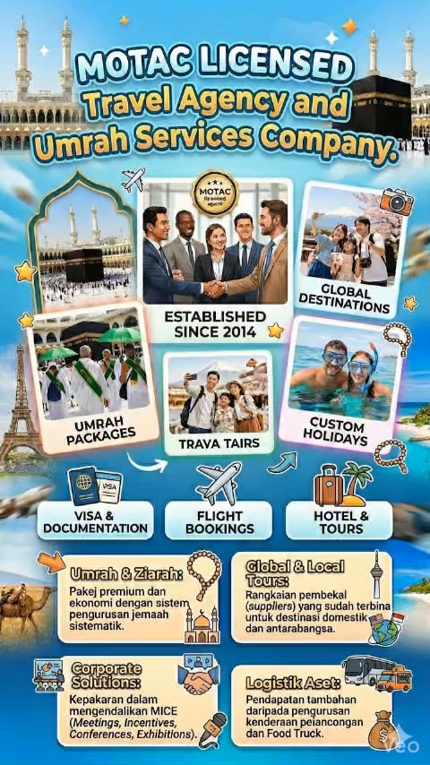 MOTAC Licensed Travel & Umrah Agency