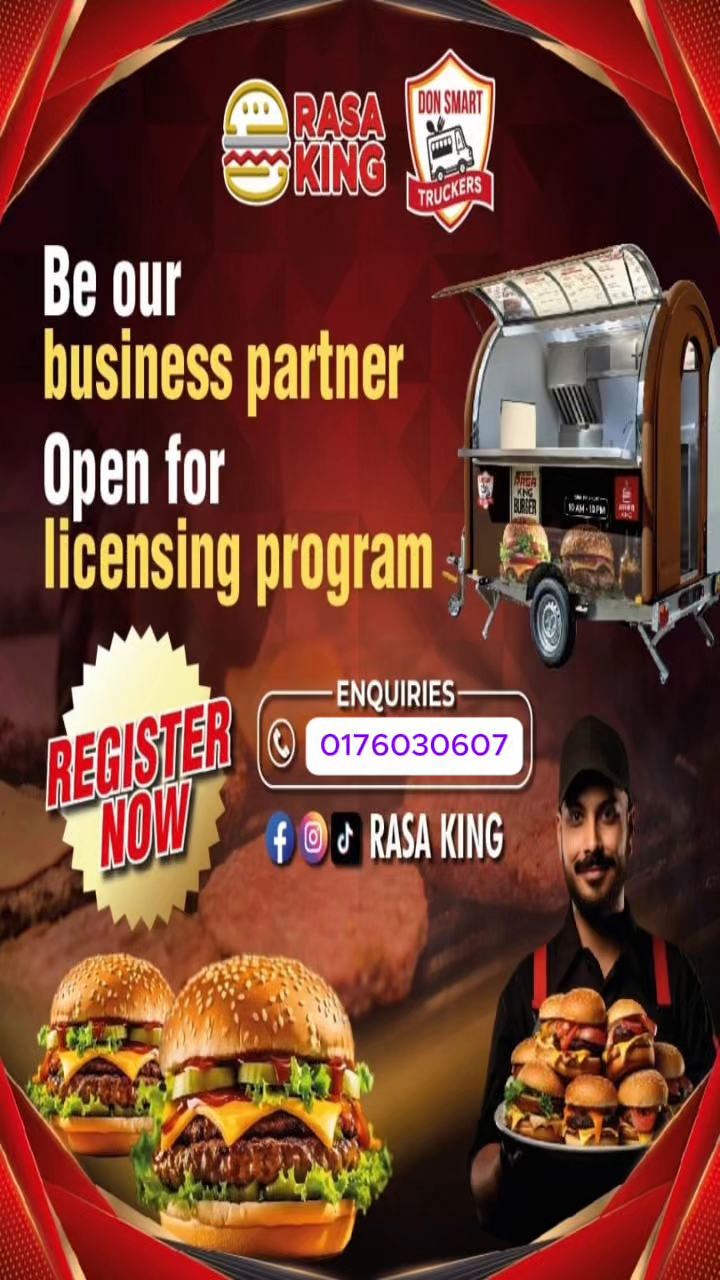 RASA KING Burger Licensing - Food Truck Concept