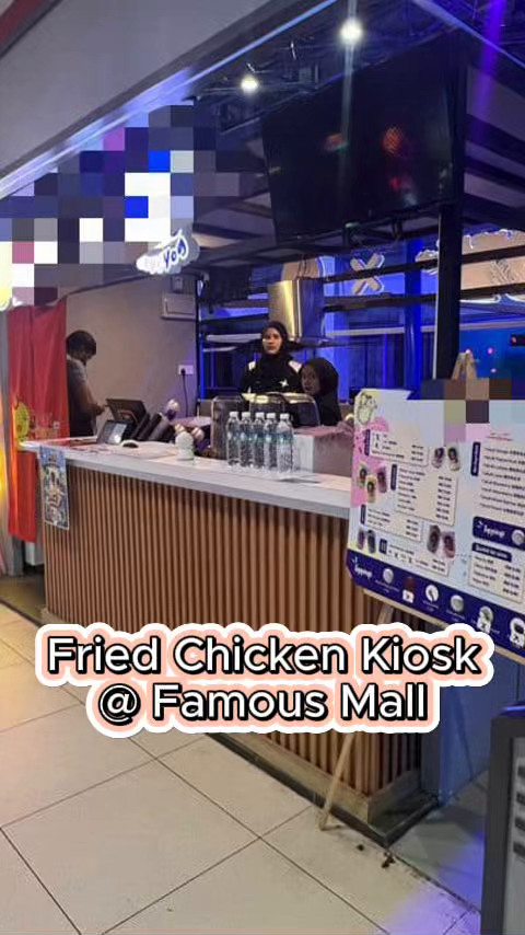 Popular Mall Fried Chicken Kiosk for Sale