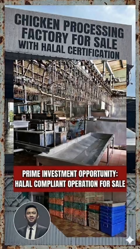 Chicken Processing Factory for Sale - Halal Certification