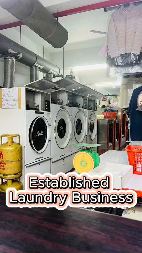 Established Laundry Business for Sale in Johor Jaya